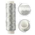 thumbnail image 3 of Glossy Silver and Gold Embroidery Thread for Diy Knitting and Sewing Making Silver Thread, 3 of 8