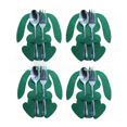 thumbnail image 1 of Bolsa de cuchillo y tenedor de conejo de Pascua Juego de vajilla de conejo de 4 piezas es un juego de dos colores gris verde Nuevo, 1 of 1