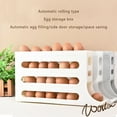 Egg Storage 4 Tiers Egg Holder For Fridge - Auto Rolling Fridge Egg Organizer Space Saving Dispenser Holder 30 Eggs Rack Large Capacity Refrigerator Egg Dispenser