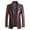 07-Red, variant on oqasdz Mens Blazer Lapel Long Sleeve Solid Color Leather Fashion Trend Casual Textured formal Business Coat Top,Size 4X