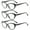 3 Pairs of Black, variant on 3 Pairs of Women's Black Cat Eye Reading Glasses 1.50 Spring Hinge Plastic Lightweight Readers +1.50