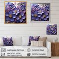 thumbnail image 4 of Designart "Elegance Fit For Royalty II" Violets Floater Framed Canvas Art Print, 4 of 5