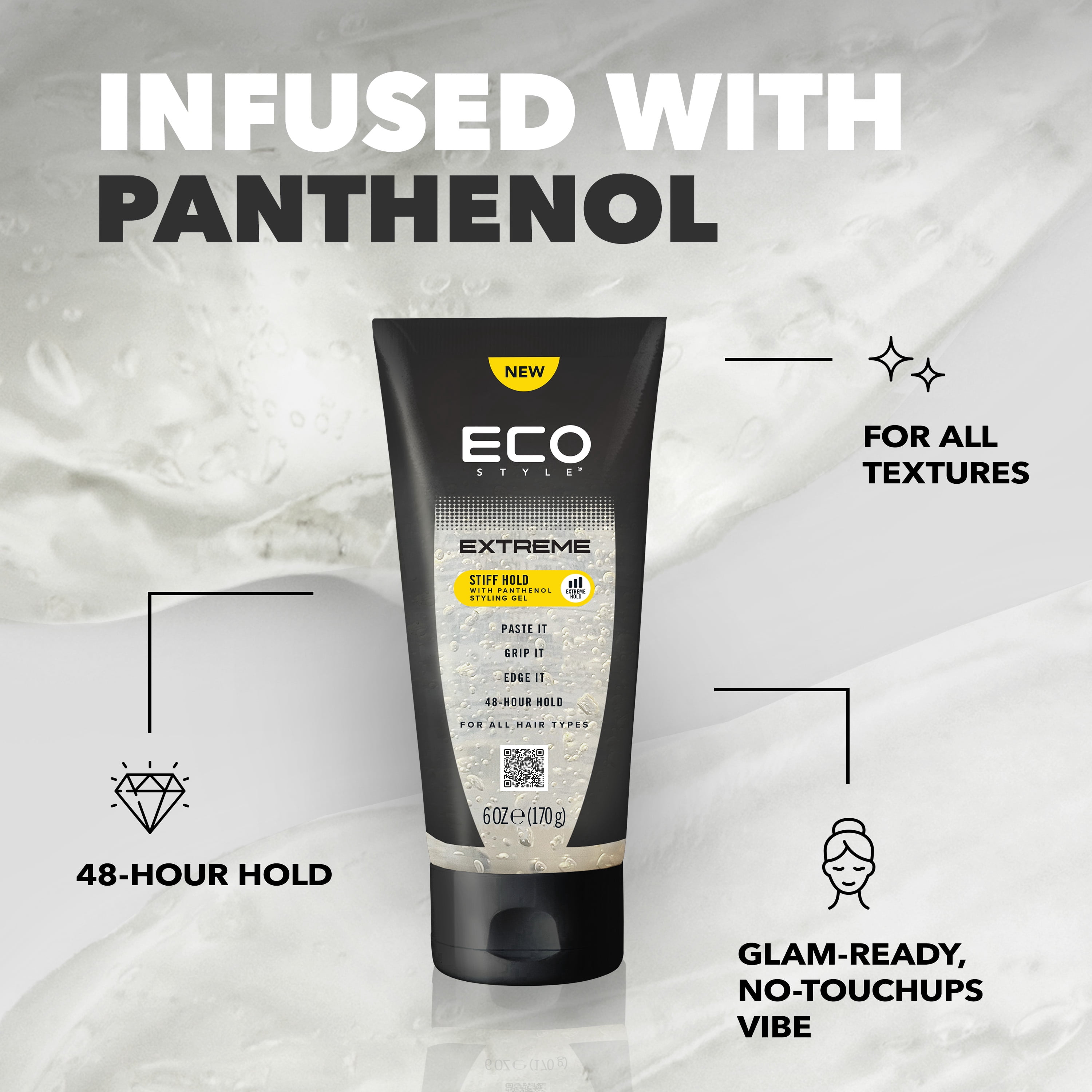 ECO STYLE GEL Extreme Stiff Hold 6 OZ with Panthenol - Walmart.com
