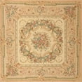 thumbnail image 1 of Ahgly Company Machine Washable Indoor Square Traditional Orange Area Rugs, 3' Square, 1 of 7