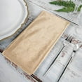thumbnail image 2 of Efavormart 20"x20" Champagne Wholesale Premium Seamless Velvet Linen Napkins - 5 PCS, 2 of 2