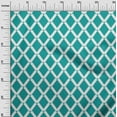 thumbnail image 3 of oneOone Viscose Jersey Sea Green Fabric Geometric Dress Material Fabric Print Fabric By The Yard 60 Inch Wide, 3 of 5