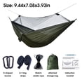thumbnail image 4 of Hamaca con hamaca de mosquitero colgando tienda de campaña con mosquitos de sombrilla para mochileros actividades de patio de viaje Monstrate OD003594-00B, 4 of 7