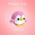 thumbnail image 4 of Beginner children's crochet kit, mini penguin DIY handmade knitting kit with step-by-step guidance and video tutorials, children's beginner crochet kit, wool ball knitting cute gift, 4 of 10