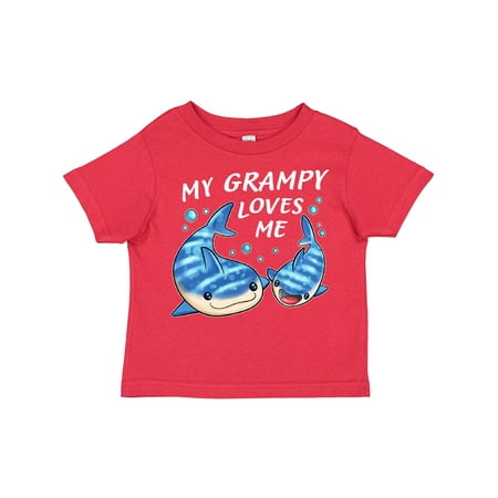 

Inktastic My Grampy Loves Me- Whale Shark Gift Toddler Boy or Toddler Girl T-Shirt
