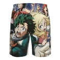 thumbnail image 6 of Anime Mha My Hero Academia Men's Beach Shorts Swim Trunks Casual Quick Dry Board Shorts Swimwear with Mesh Lined and Pockets, 6 of 8