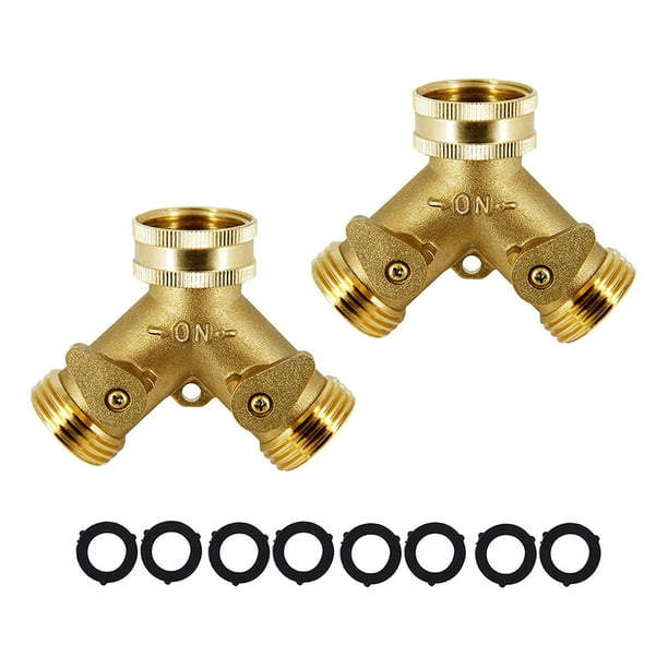 2 Pack of Garden Hose Splitter 3/4" Hose Connector Hose Spigot Adapter