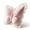 Pink, variant on Butterfly Plush Pillow Lumbar Support Cushion 21 Inch Velvet Throw for Bedroom Decor or Car Backrest Purple