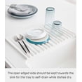 thumbnail image 2 of Yamazaki Home Folding Dish Drainer Mat and Trivet, White, Silicone, Collapsible, No Assembly, 2 of 7