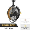 thumbnail image 3 of Open Box Mule 18" Fan XL, Dual Height Ceiling Mounting options, Standard 3-Prong Plug, 3 of 10