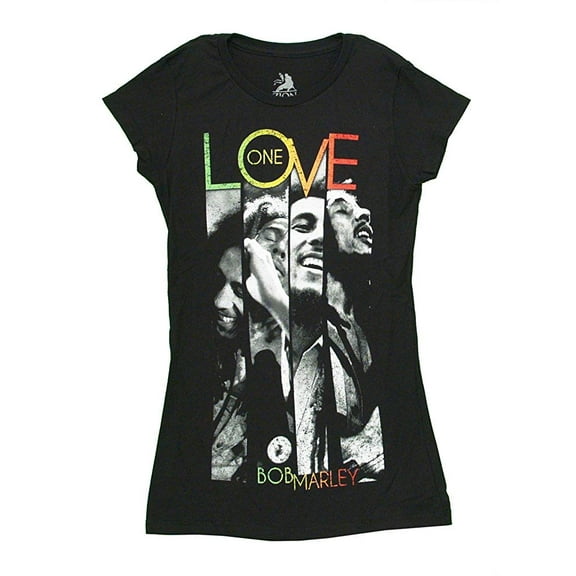 Bob Marley Junior's One Love Stripes T-Shirt Black M