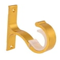 thumbnail image 1 of 2PCS Curtain Rod Aluminium Alloy Thick Single Bracket Mounting Bracket(Golden), 1 of 6
