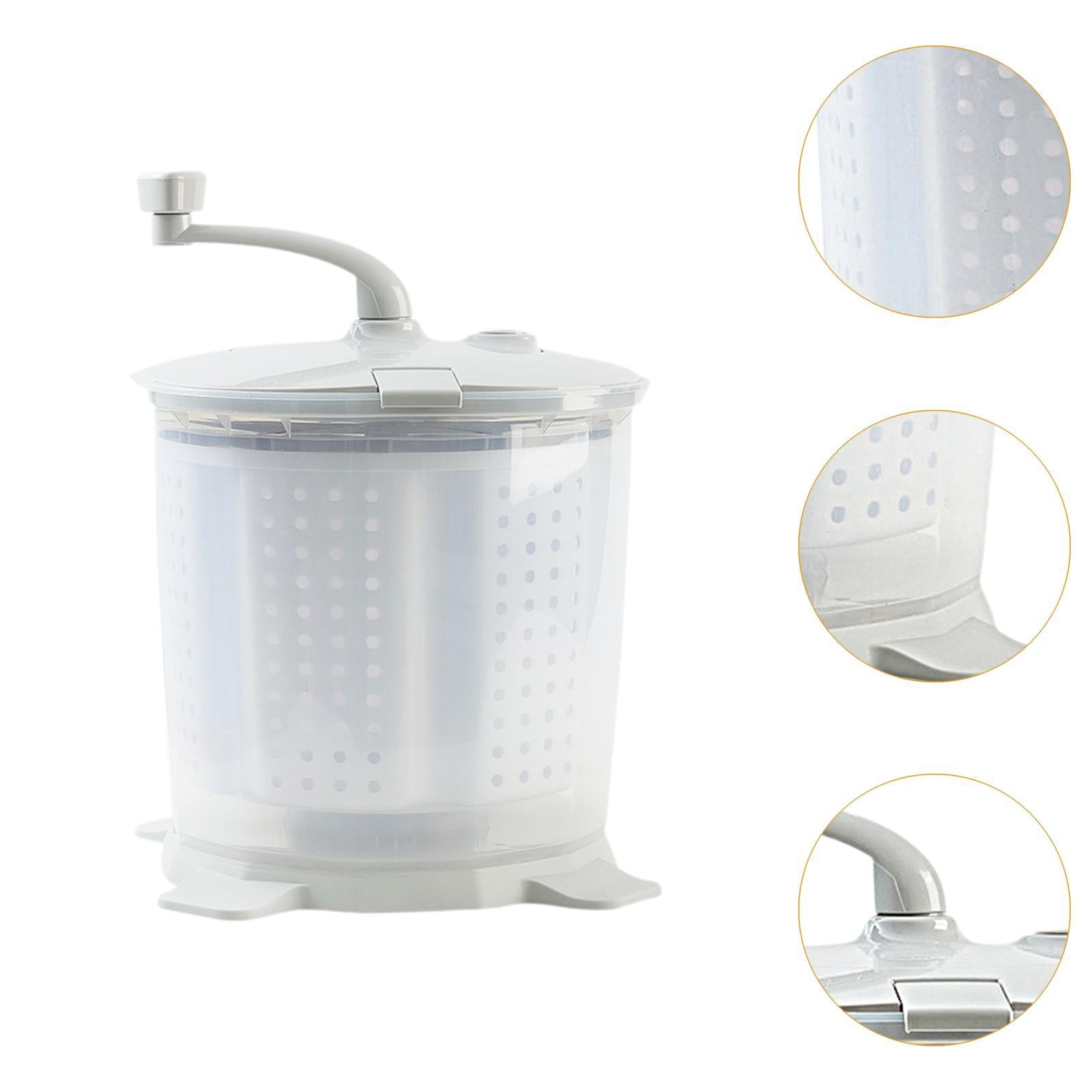 WeiLaiKeQi Hand Cranked Washing Machine Laundry Machine for Household Counter Top Dorms