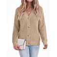 thumbnail image 2 of Fantaslook Knit Cardigan for Women Long Sleeve Open Front Sweaters Button Down Tops Casual Trendy Fall Outfits, 2 of 10