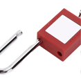 thumbnail image 1 of 2m/6.56ft Cable Lockout Fish Shaped Hasp 38mm Padlock Set Stainless Steel for Chemical Industry Electric Power, 1 of 2