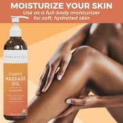 Viva Naturals Organic Massage Oil Unscented - 8 fl oz (237 mL)