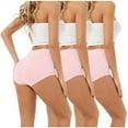 thumbnail image 2 of KTMKH 3 Pack Women High Waist Tummy Control Panties Underwear Shapewear Brief Panties, 2 of 9