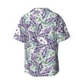 thumbnail image 7 of Kdxio Men's Hawaiian Shirt for Men Short Sleeve Shirt Lavender Flowers Summer Casual Holiday Beach Button Down T-Shirts, 7 of 7