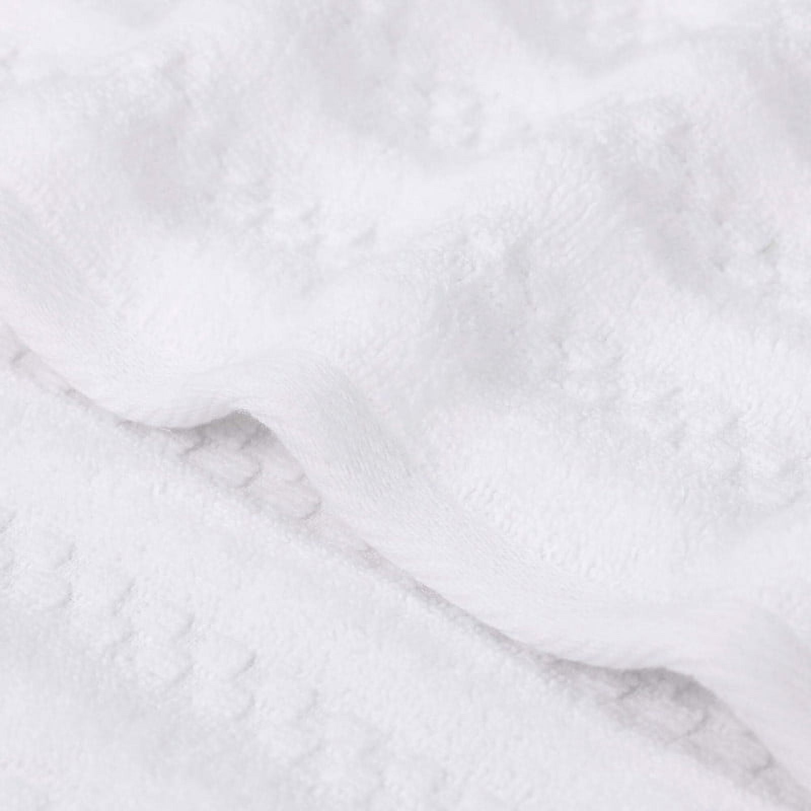 Superior Zuma Waffle Textured Stripes Zero Twist Bath Sheets, Set of 2, White