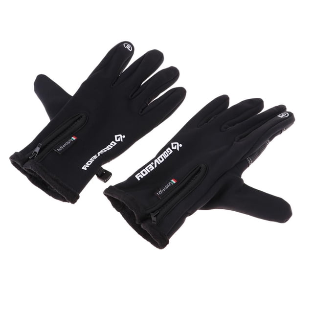 Guantes térmicos de invierno DYNWAVEMX Hombres Mujeres XL Negro con pantalla Táctil