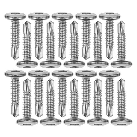 BEADCEST Decking Screw 20Pcs for Fencing Mounted Outdoor Projects 1.0x1.0x0.4in