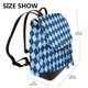 thumbnail image 2 of Fotbe Blue Squares Mochila Bolso con Estampado para Mujer, Mochila Antirrobo de Nylon Impermeable, Bolsa Ligera de Hombro, 2 of 4