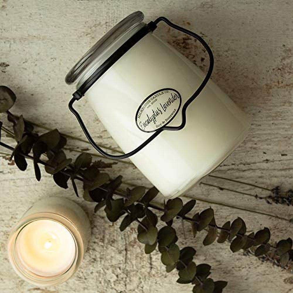 Milkhouse Creamery, Eucalyptus Lavender, Butter Jar Scented Soy Candle, 22-Ounce
