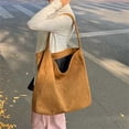 thumbnail image 5 of AUDeals Women Large Suede Tote Bag, Big Capacity Slouchy Shoulder Bag, Suede Purse Satchel Work Handbag, Winter Crescent Bag for Travel Daily Use, 5 of 8