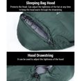 thumbnail image 3 of Sac de Couchage Momie Sac de Couchage d'Hiver pour Plein Air Randonnée Sac de Couchage pour Camping Randonnée, 3 of 8