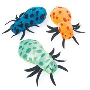 US Toy Company SB564 Plush Spiders - Pack of 12