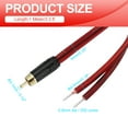 thumbnail image 2 of Uxcell 2 Pcs Cable RCA Baño de Oro, 3.3ft (1 Metro) Cable RCA a Extremo Abierto de Cable Desnudo de Audio, Cable de Extensión RCA para Guitarra, Altavoces, Equipos de Audio, 2 of 6