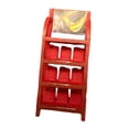 thumbnail image 4 of FashionCha Miniature Oil Rack 1/64 Scale Car Oil Display Rack Ornament Resin Auto Shelf Model Realistic Workshop Accessory Suitable for Collectors Repair Shop Display red, 4 of 8