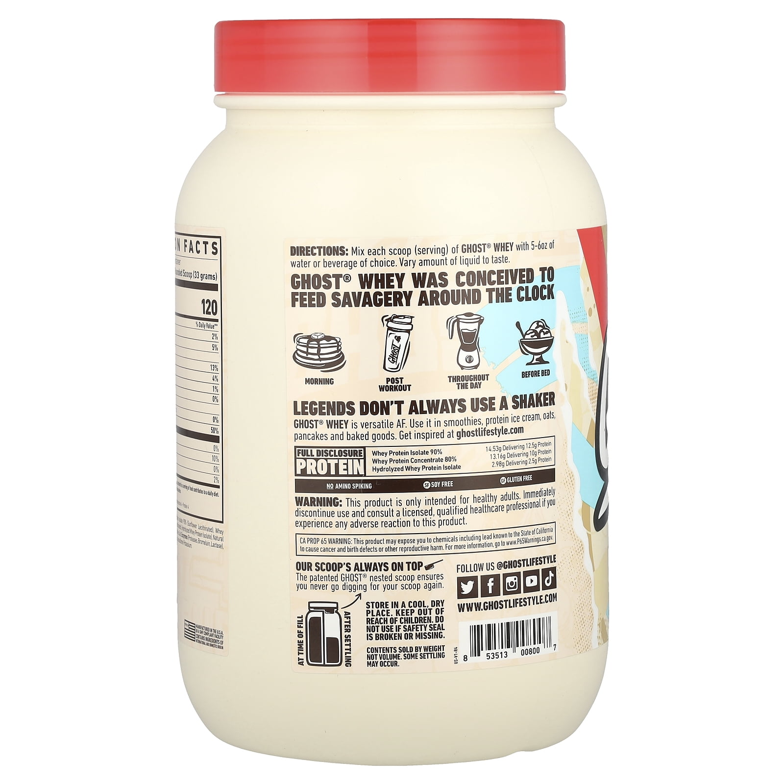 Ghost Coffee Ice Cream Whey Protein
