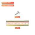thumbnail image 3 of Unique Bargains DIN Rail Slotted Iron Mounting Guide 6 Inch x 1.4 Inch x 0.3 Inch Iridescent 8 Pcs, 3 of 4