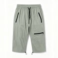 thumbnail image 5 of BUIGTTKLOP Women's Capri Pants Lightweight Quick Dry Cargo Hiking Capris Travel Casual Cropped Pants Zipper Pockets, 5 of 6