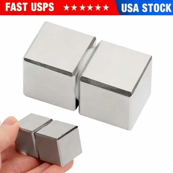 2X Large Super Strong Block Magnets Rare Earth Neodymium N45 25Mm*25Mm*25Mm New