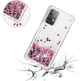 thumbnail image 5 of Compatible with Samsung Galaxy A52 5G Case Glitter Liquid Cute Clear Phone Case Floating Quicksand Shockproof Protective Bumper Silicone TPU Case for Samsung Galaxy A52 5G Love Rose YB, 5 of 12
