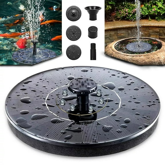 Solar Bird Bath Fountain Pump,Upgrade 1.4W Solar Fountain with 4 Nozzle,Solar Powered Water Fountain Pump for Bird Bath, Garden, Pond, Pool, Outdoor