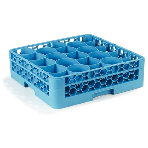 Carlisle - 67156 - 20 Compartment Opti Clean™ Ne Wave™ Glass Rack with Integrated Extender
