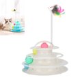 thumbnail image 3 of With Cat 4 Levels Tower With 4 Rolling Balls AntiSlip Pet Interactive Tracks Funny Playing Toy, 3 of 8