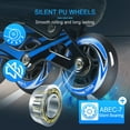 thumbnail image 2 of Patins en Ligne Lumineux pour Enfants avec Tailles Ajustables (Moyen, Convient aux Pointures 34-37) - Patins à Roulettes Rouges Lumineux avec Roulements ABEC-7, Roues en PU, Frein de Sécurité et Accessoires Bonus : 3, 2 of 6