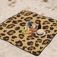 thumbnail image 6 of GZHJMY Leopard Print Large Picnic & Outdoor Beach Blanket, Waterproof Foldable Sandproof 3-Layer Picnic Mat for Camping,Hiking,Travel,Park,Concerts,78"X 78", 6 of 6