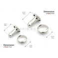 thumbnail image 4 of CRAFTME STUDIO 7 mm Double Cap Rivets Tubular Metal Rapid Rivet Studs for Leather Craft, 100 Sets (Silver), 4 of 7