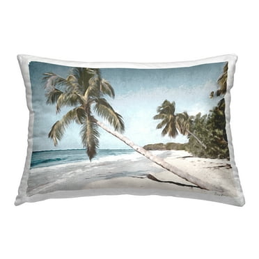 Stupell Industries Looming Palm Trees Decorative Printed Throw Pillow, 14 x 20
