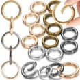 thumbnail image 5 of 10PCS/Lot Metal Spring Gate O Ring Bag Buckle Metal Clasps Carabiner Snap Hook Spring Keyring DIY Bag Luggage Jewelry Accessorie, 5 of 9