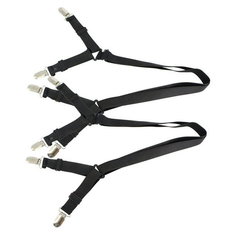 2pcs Bed Sheet Holder Straps Adjustable Crisscross Clips Elastic Band  Fitted Bed Sheet Fasten Fixer Suspenders Grippers